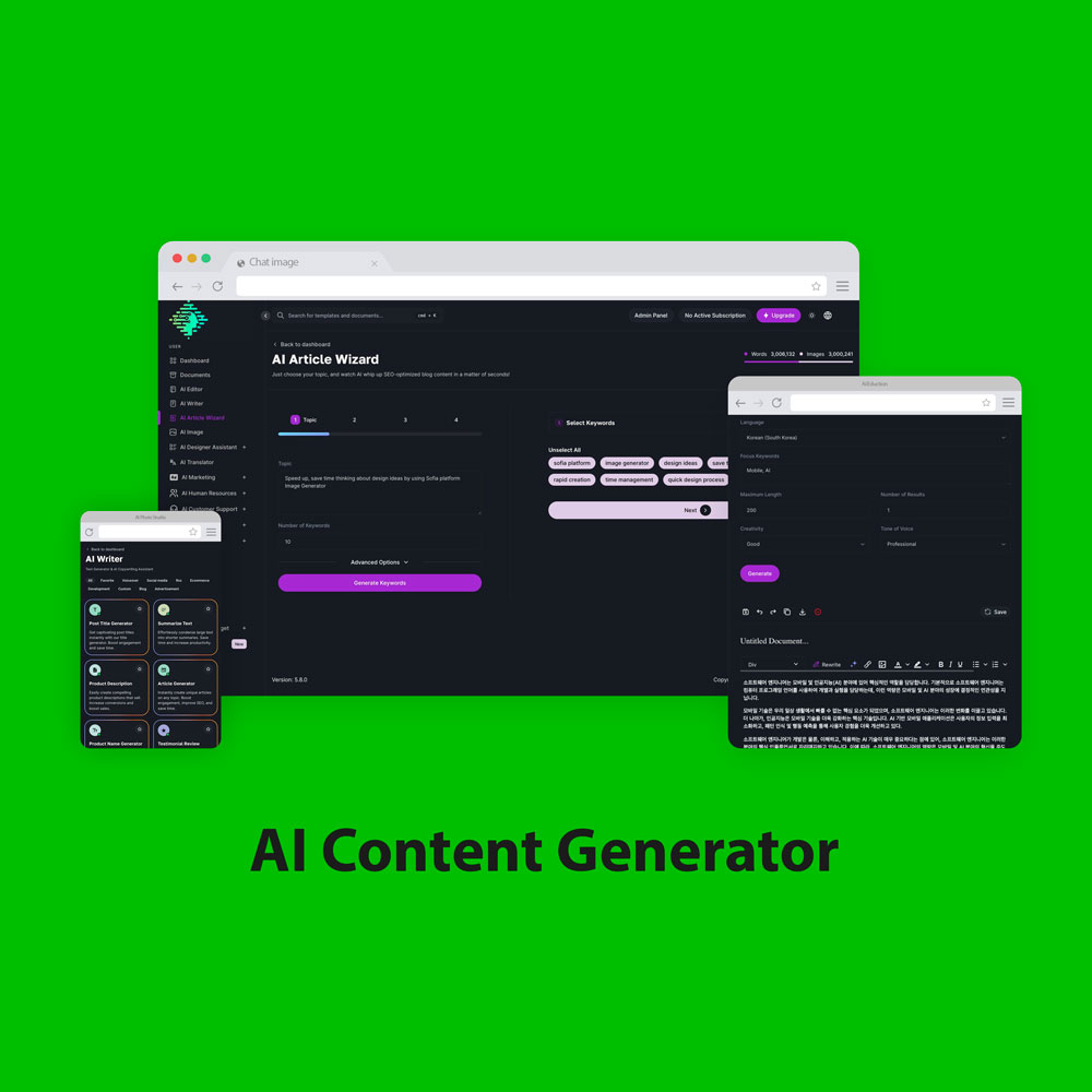 Introducing the AI Content Generator – your ultimate AI-powered content creation tool designed to streamline and enhance your content creation process.