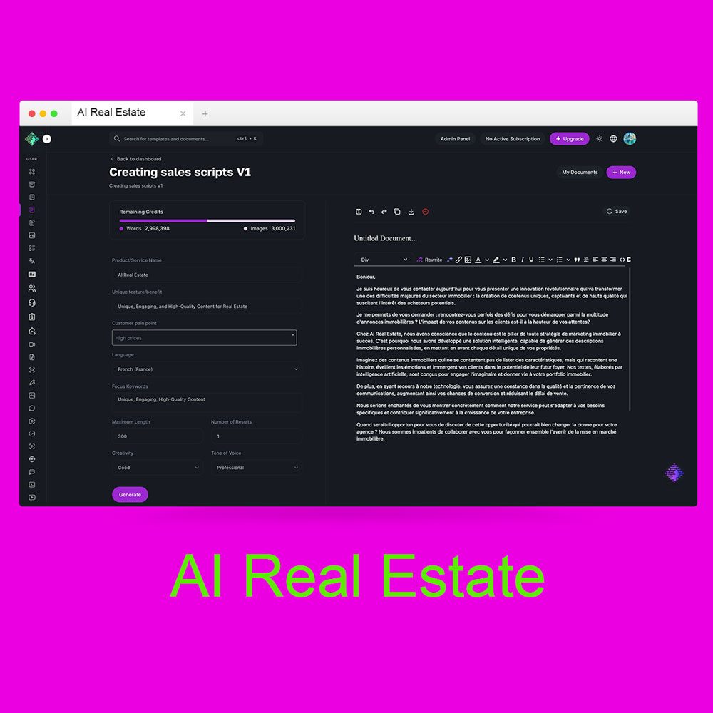 AI Real Estate, Revolutionizing Real Estate Content Creation